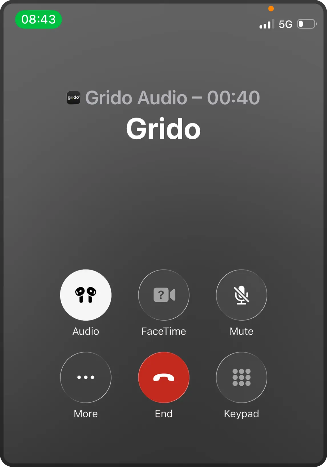 Calling Grido hands-free